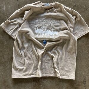 Vintage Penn State Nittany Lions Shirt Mens 2XL Beige NCAA Lee Shavers Creek